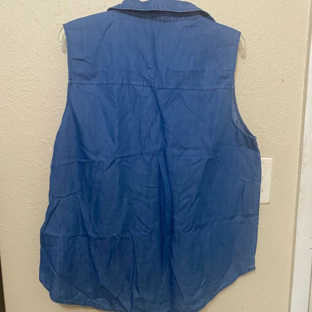Michael Kors Blue Button Down Shirt - Picture 3 of 3